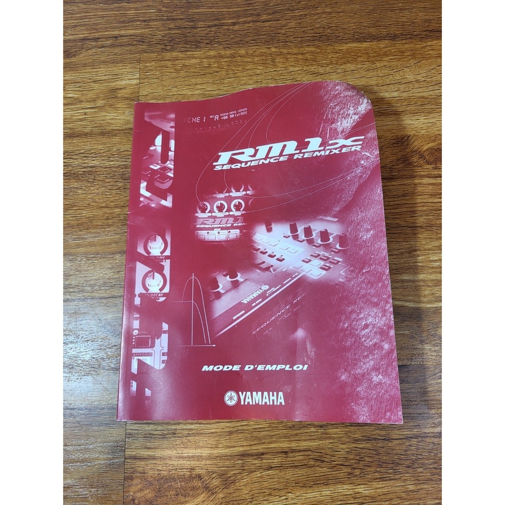 Yamaha rm1x sequence remixer manual In FRENCH